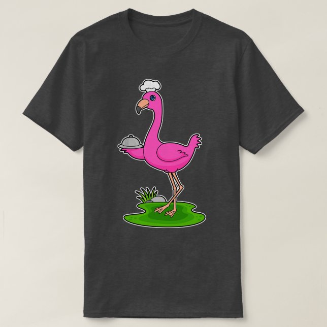 Flamingo Cook Platter T-Shirt (Design vorne)