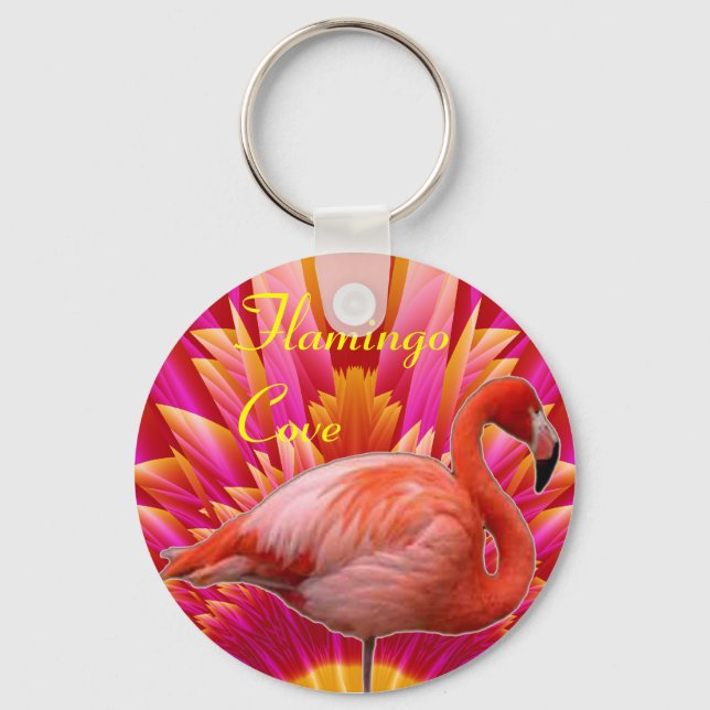 Flamingo Cove Souvenir Schlüsselanhänger (Vorderseite)