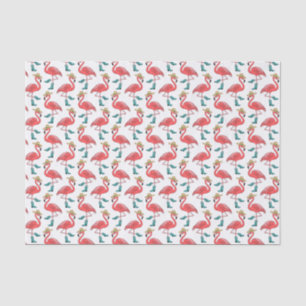 Flamingo-Cowboy-Stiefel- und Hut-Muster Seidenpapier