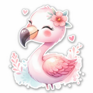 Flamingo Custom Cut Scrapbooking Aufkleber