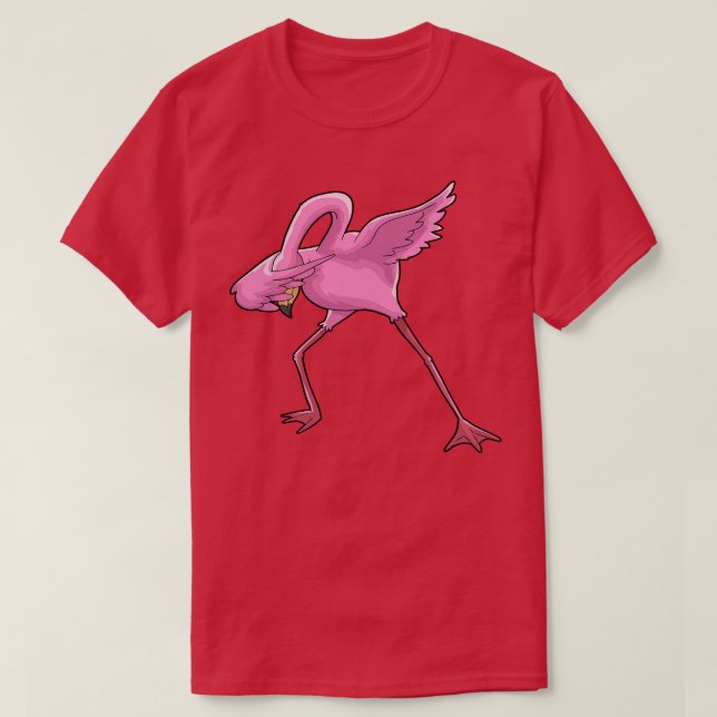 Flamingo dabbing T-Shirt (Design vorne)