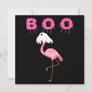Flamingo   Damen Flamingo Boo Geist Halloween Einladung