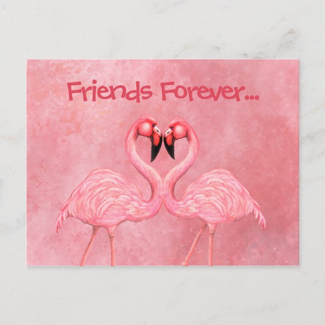 Flamingo Dance Postkarte (Vorderseite)