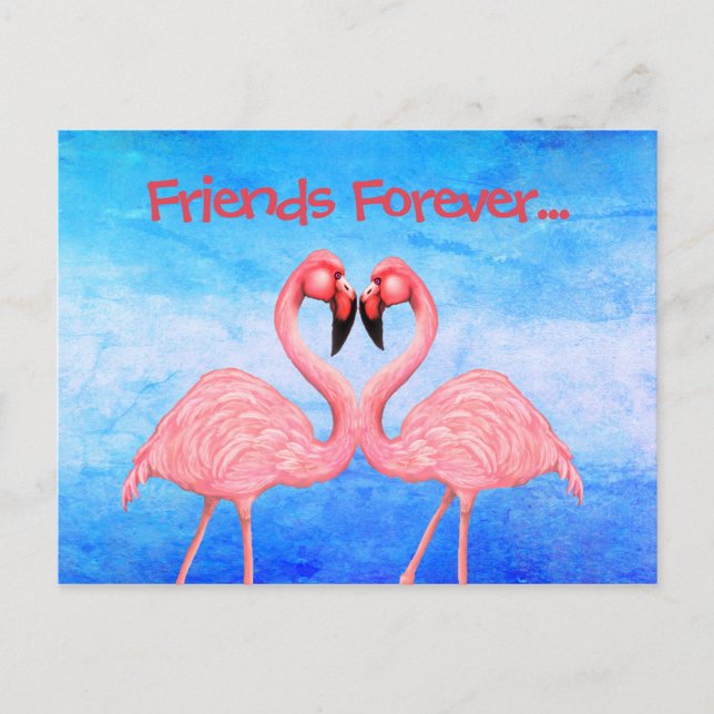 Flamingo Dance Postkarte (Vorderseite)