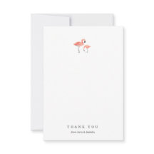 Flamingo Danke-Karte