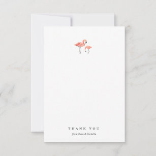 Flamingo Danke-Karte Dankeskarte