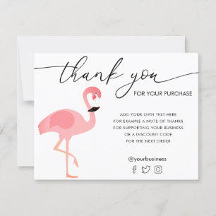 flamingo Dankeschön Karte