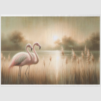 Flamingo Decoupage Tissue-Papier Seidenpapier