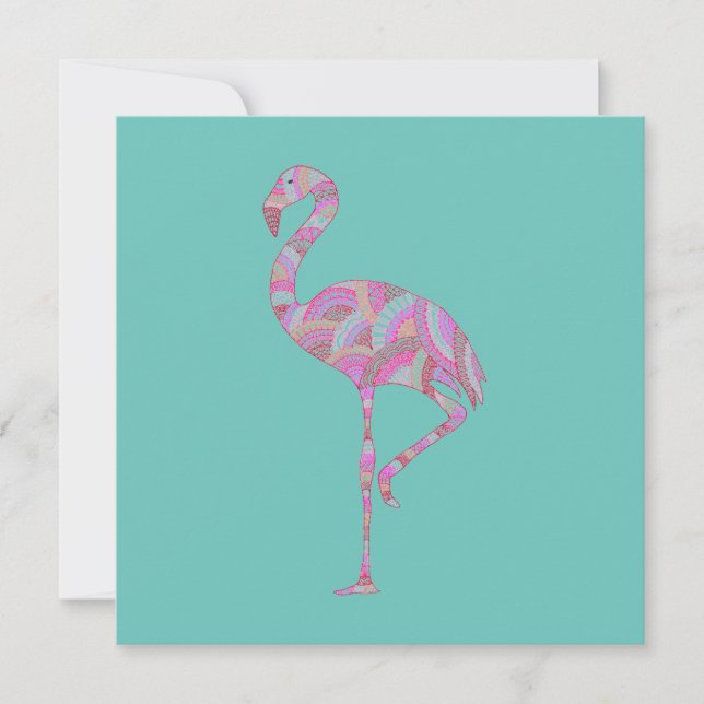 Flamingo Doodle (Vorderseite)