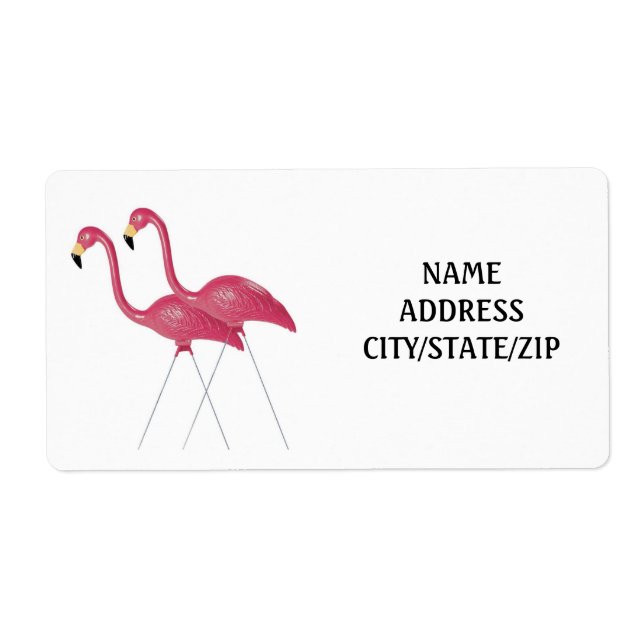 "FLAMINGO DREHMOMENT" RETURN ADDRESS LABELS (Vorne)