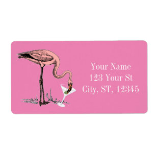 Flamingo Drinking Martini Thunder_Cove