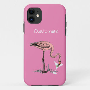 Flamingo Drinking Martini Thunder_Cove Case-Mate iPhone Hülle