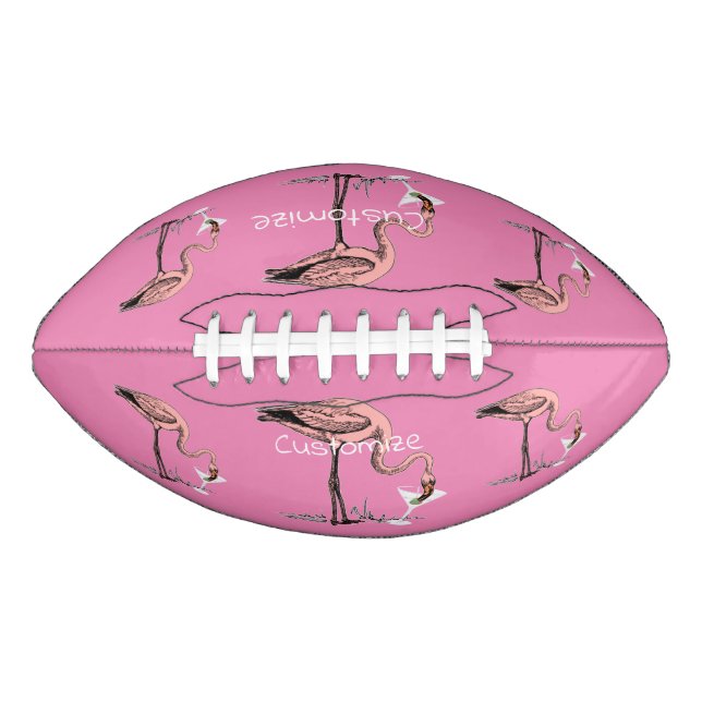 Flamingo Drinking Martini Thunder_Cove Football (Vorderseite)