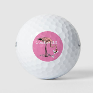 Flamingo Drinking Martini Thunder_Cove Golfball