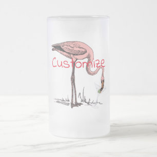 Flamingo Drinking Martini Thunder_Cove Mattglas Bierglas