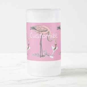 Flamingo Drinking Martini Thunder_Cove Mattglas Bierglas