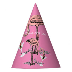 Flamingo Drinking Martini Thunder_Cove Partyhütchen