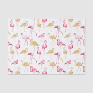 Flamingo-Druck Seidenpapier