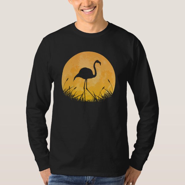 Flamingo Easy Halloween Outfit Bird Animal Moon Co T-Shirt (Vorderseite)