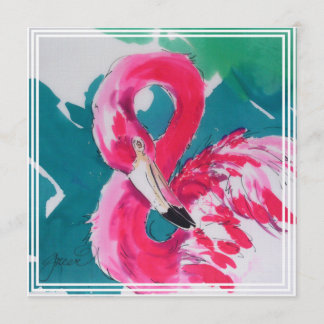 Flamingo Einladung