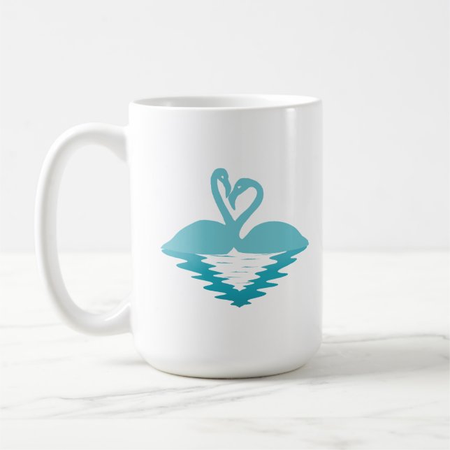 Flamingo Embrace Kaffeetasse (Links)