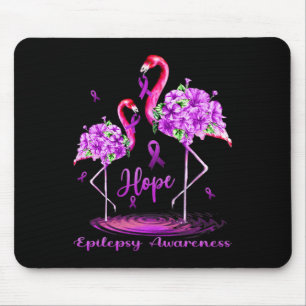 Flamingo Epilepsy Awareness Mousepad
