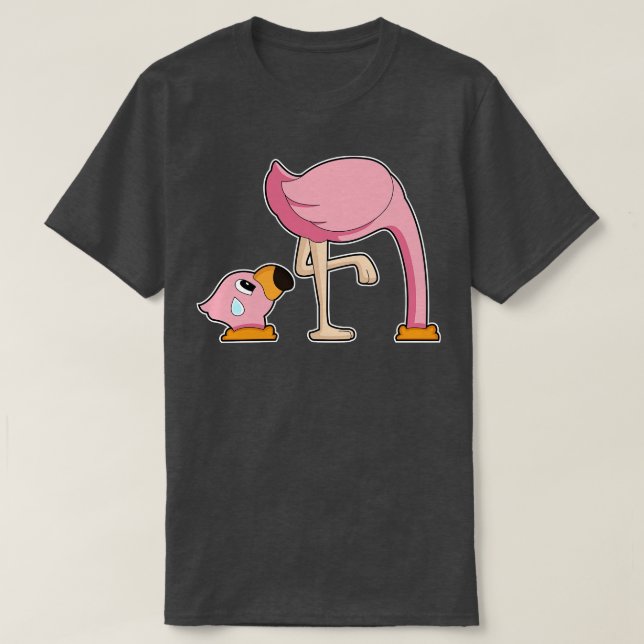 Flamingo-Erdloch T-Shirt (Design vorne)