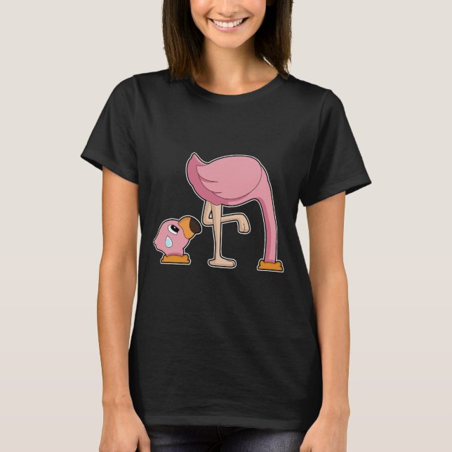 Flamingo-Erdloch T-Shirt (Vorderseite)