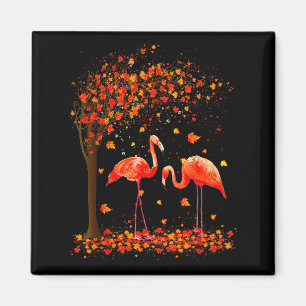 Flamingo Erntedankfest Halloween Es ist Herbst Leu Magnet