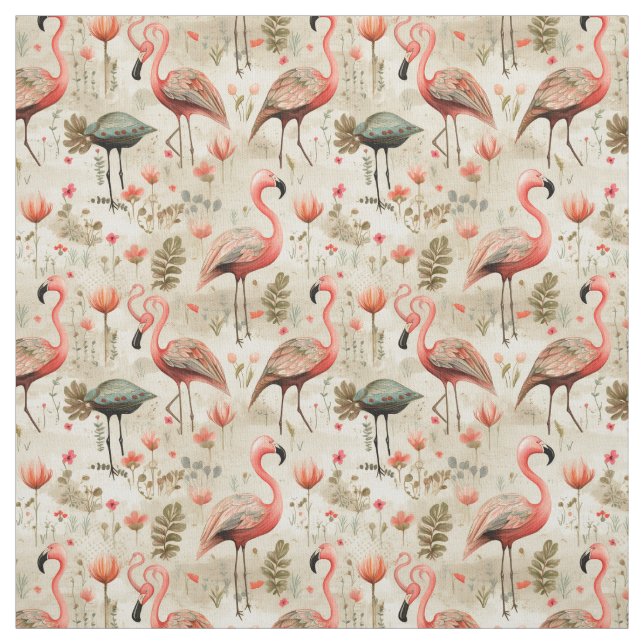 "Flamingo Fables: Whimsy Flamingo Stoff (Muster)