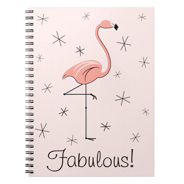 Flamingo Fabulous! Textheft Notizblock (Vorderseite)