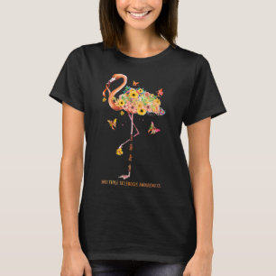 Flamingo Faith Hope Fight Cure Multiple Sklerose T-Shirt
