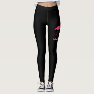 Flamingo Faith Hope Liebe Brustkrebs Bewusstsein Leggings