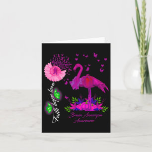 Flamingo Faith Hope Liebe Hirnaneurysm Bewusstsein Karte