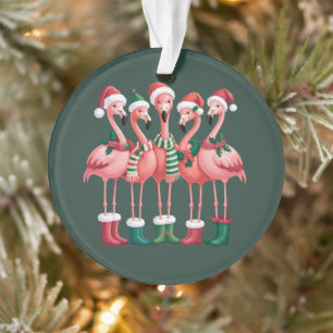 Flamingo-Fan Geschenk Weihnachten Fröhliche Xmas Ornament