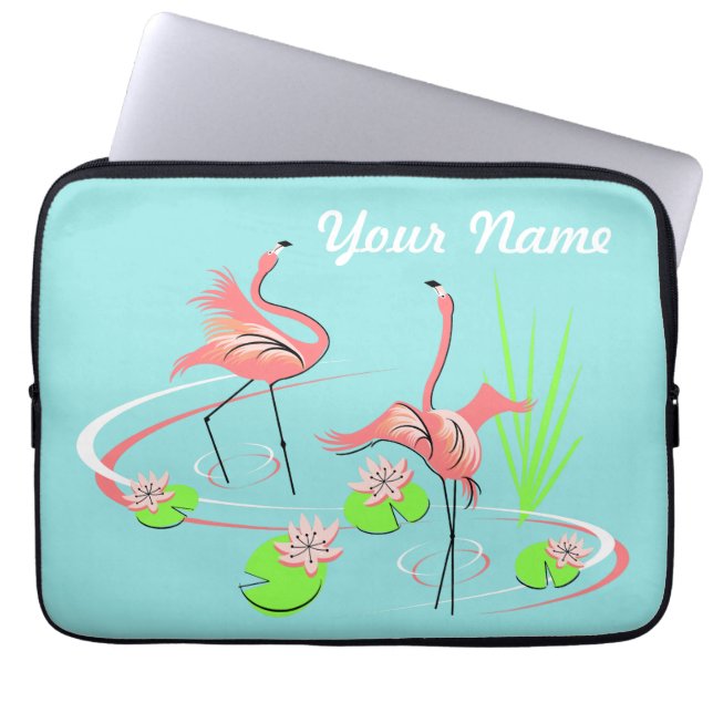 Flamingo Fandango Duo 2 Name Laptop-Hülle Laptopschutzhülle (Vorderseite)
