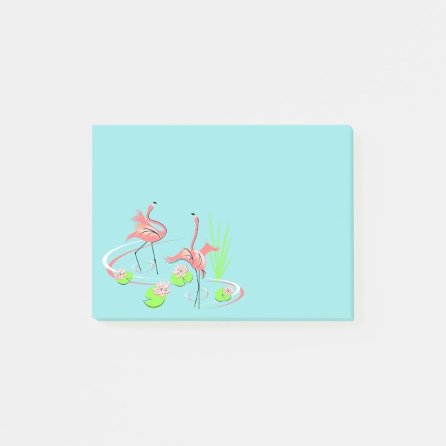 Flamingo Fandango Duo 2 Post-it-Note Post-it Klebezettel (Vorderseite)
