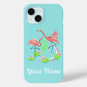 Flamingo Fandango Duo Name iPhone Fall Case-Mate iPhone Hülle