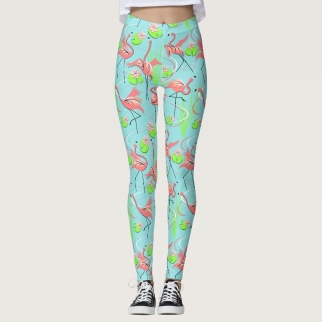 Flamingo Fandango Multi 2 Leggings (Vorderseite)