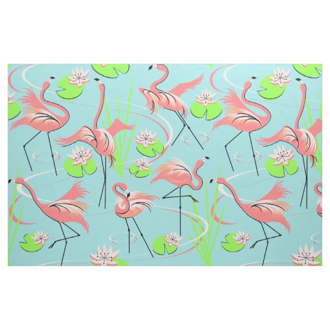 Flamingo Fandango Multi Stoff großes Muster (Fat Quarter (45,7 x 55,9 cm))