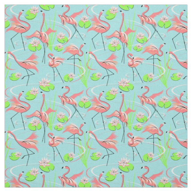 Flamingo Fandango Multi Stoff kleines Muster (Muster)