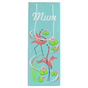 Flamingo Fandango Slim Duo Wein Geschenktüte Für Weinflaschen