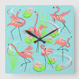Flamingo Fandango Uhr Platz