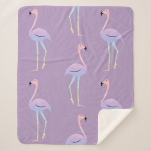 Flamingo farbiger Regenbogenvogel. Schöne nahtlos Sherpadecke