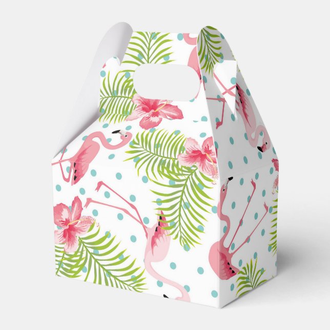 Flamingo Favor Box Geschenkschachtel (Vorderseite)