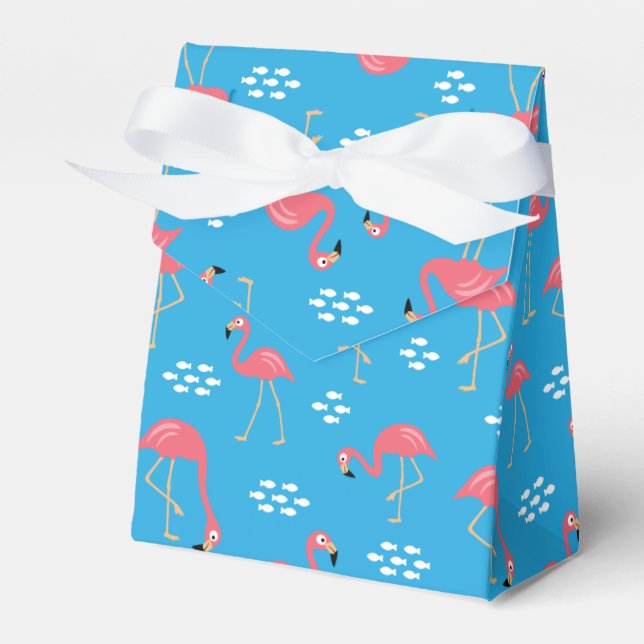 Flamingo Favor Box Geschenkschachtel (Vorderseite)
