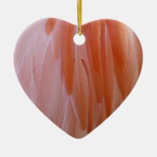 Flamingo Feathers in Pink-Schatten Keramikornament
