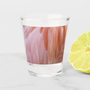 Flamingo Feathers in Pink-Schatten Schnapsglas