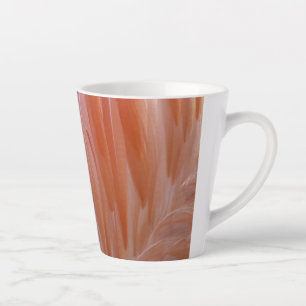 Flamingo Federn in Rosa-Tönen Milchtasse