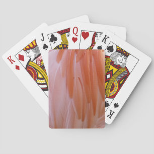 Flamingo Federn in Rosa-Tönen Spielkarten
